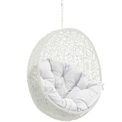 Hide Outdoor Patio Swing Chair Without Stand in White by Modway (2654)