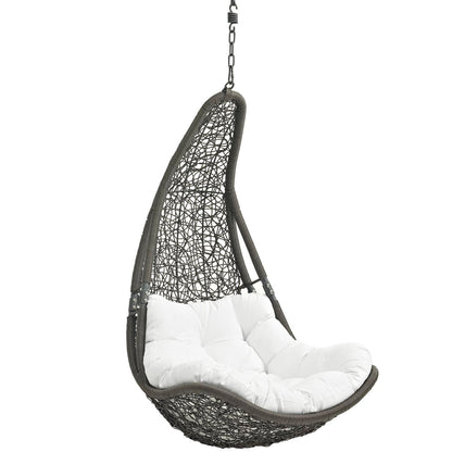 Abate Outdoor Patio Swing Chair Without Stand in Gray White by Modway (2657)