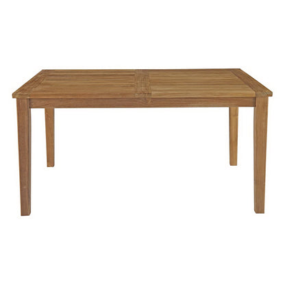 Marina Outdoor Patio Teak Dining Table in Natural by Modway (2716)