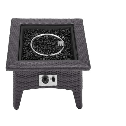 Convene 3 Piece Set Outdoor Patio with Fire Pit in Espresso White by Modway (EEI-3727)