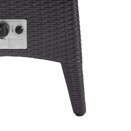 Vivacity Outdoor Patio Fire Pit Table in Espresso by Modway (2990)