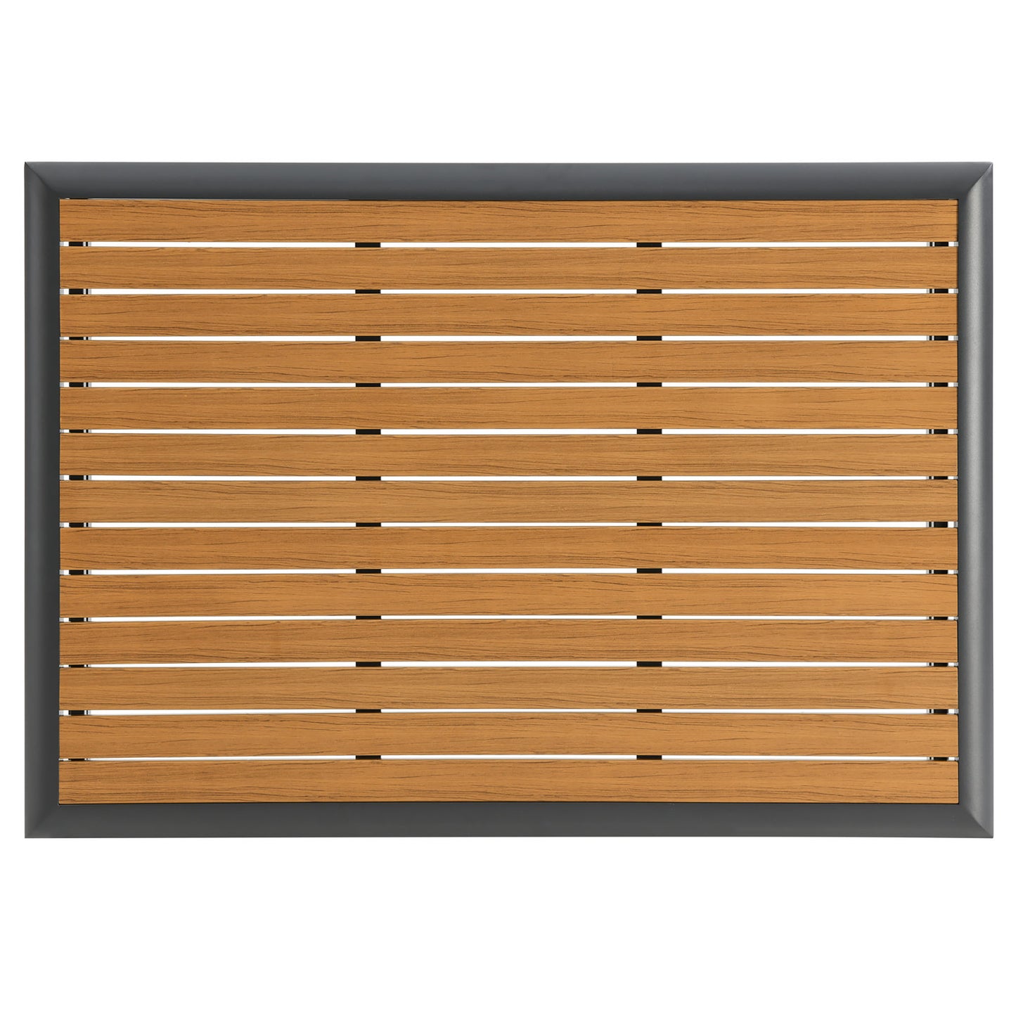 Stance Outdoor Patio Aluminum Coffee Table in Gray Natural by Modway (3021)