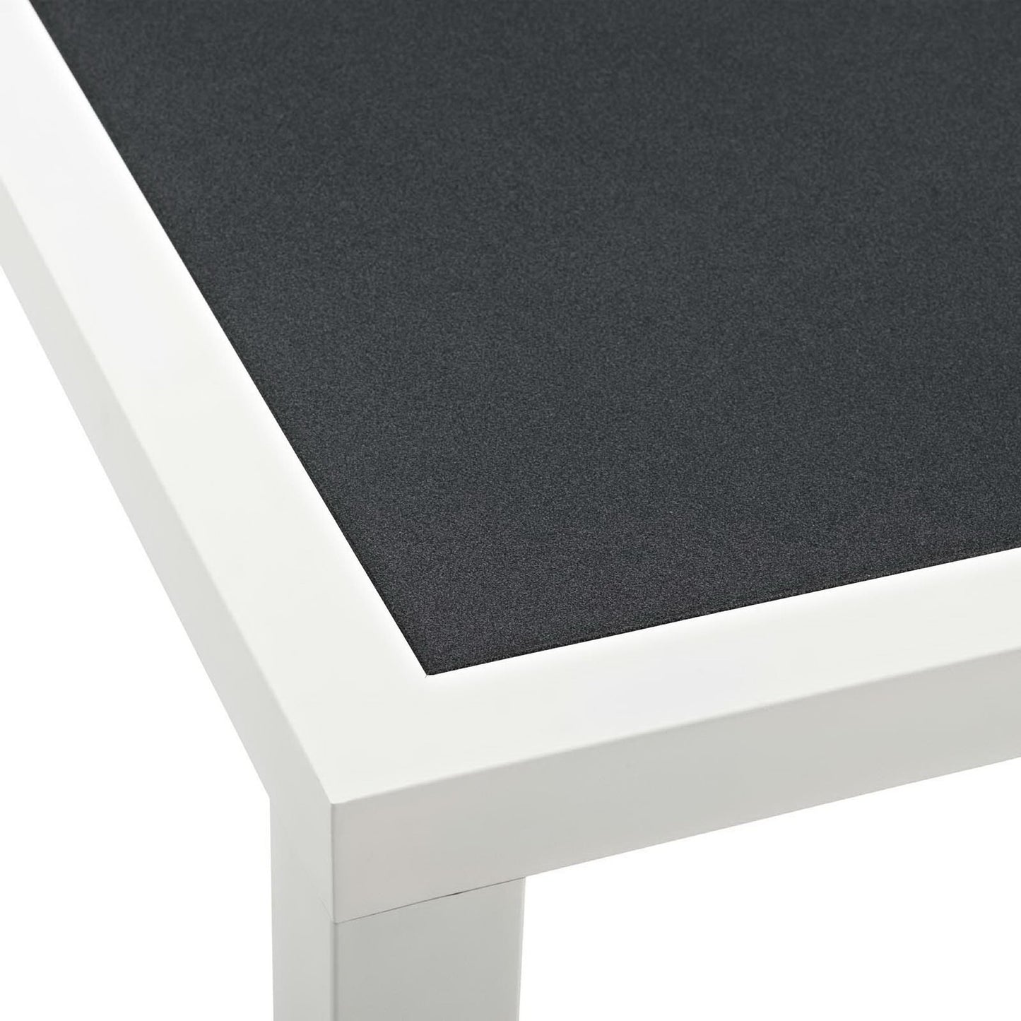 Stance 90.5" Outdoor Patio Aluminum Dining Table in White Gray by Modway (3052)