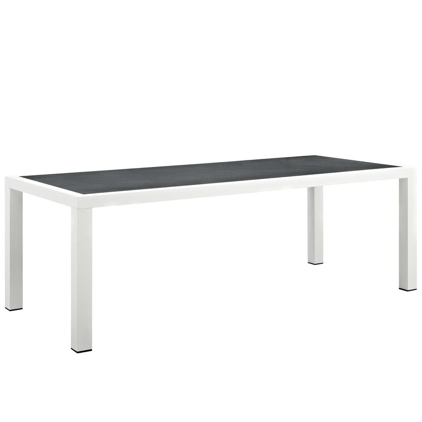Stance 9 Piece Outdoor Patio Aluminum Dining Set in White Gray by Modway (3186)