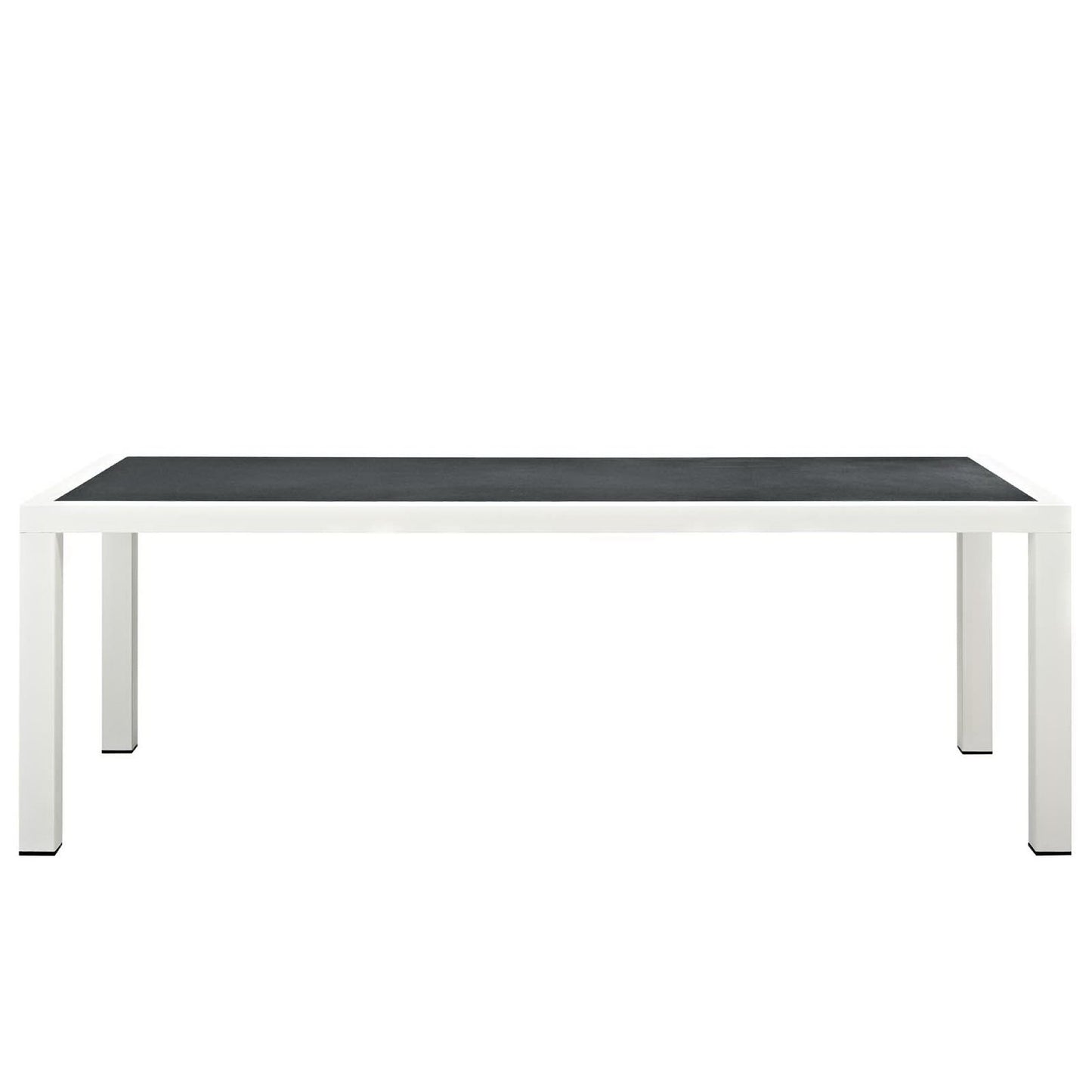 Stance 9 Piece Outdoor Patio Aluminum Dining Set in White Gray by Modway (3186)