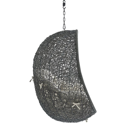 Hide Sunbrella Fabric Swing Outdoor Patio Lounge Chair Without Stand in Gray Beige by Modway (3634)