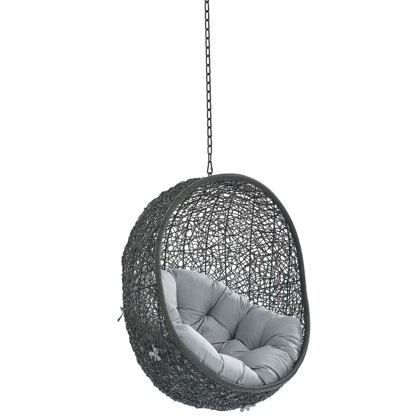 Hide Sunbrella Fabric Swing Outdoor Patio Lounge Chair Without Stand in Gray by Modway (3634)