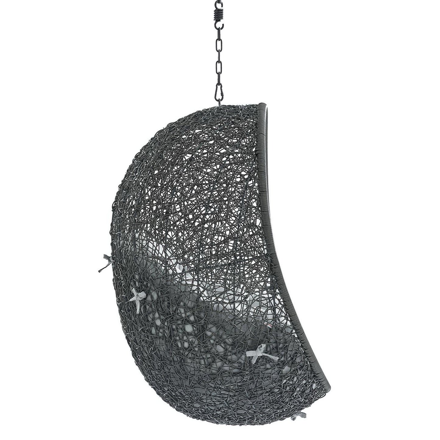 Hide Sunbrella Fabric Swing Outdoor Patio Lounge Chair Without Stand in Gray by Modway (3634)