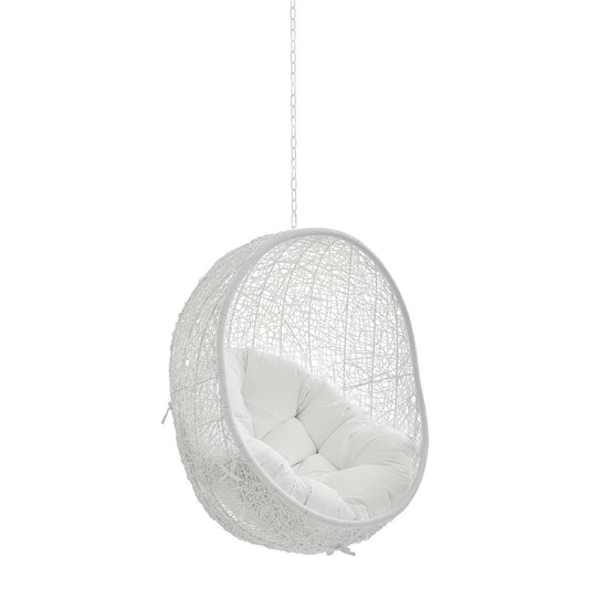 Hide Sunbrella Fabric Swing Outdoor Patio Lounge Chair Without Stand in White by Modway (3634)
