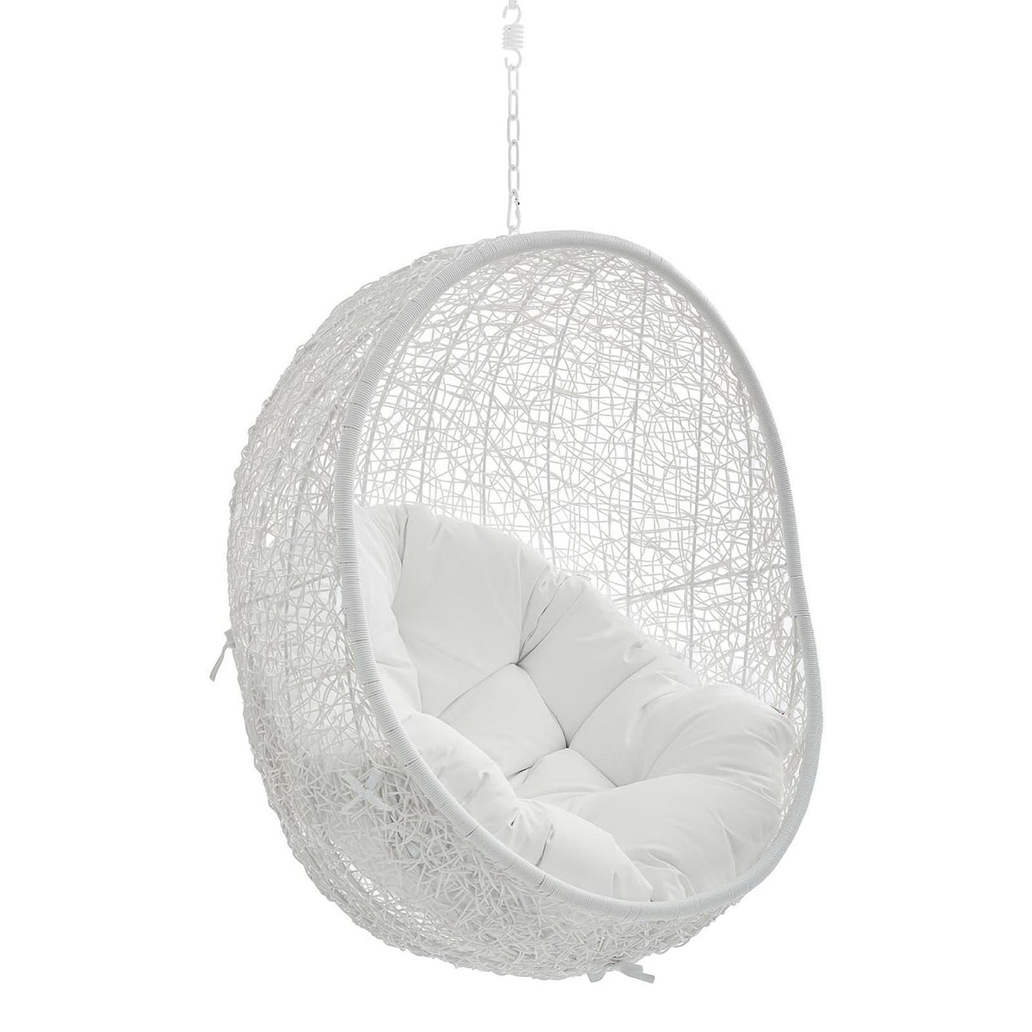 Hide Sunbrella Fabric Swing Outdoor Patio Lounge Chair Without Stand in White by Modway (3634)