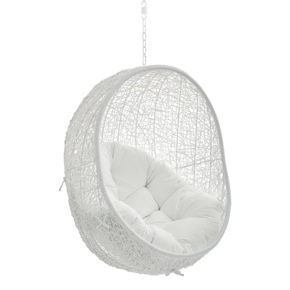 Hide Sunbrella Fabric Swing Outdoor Patio Lounge Chair Without Stand in White by Modway (3634)