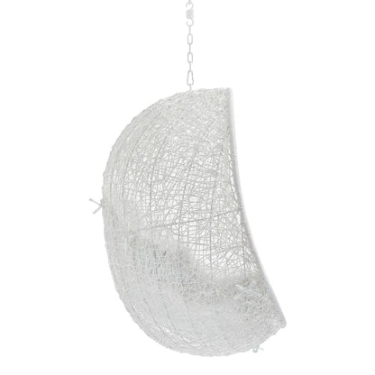 Hide Sunbrella Fabric Swing Outdoor Patio Lounge Chair Without Stand in White by Modway (3634)