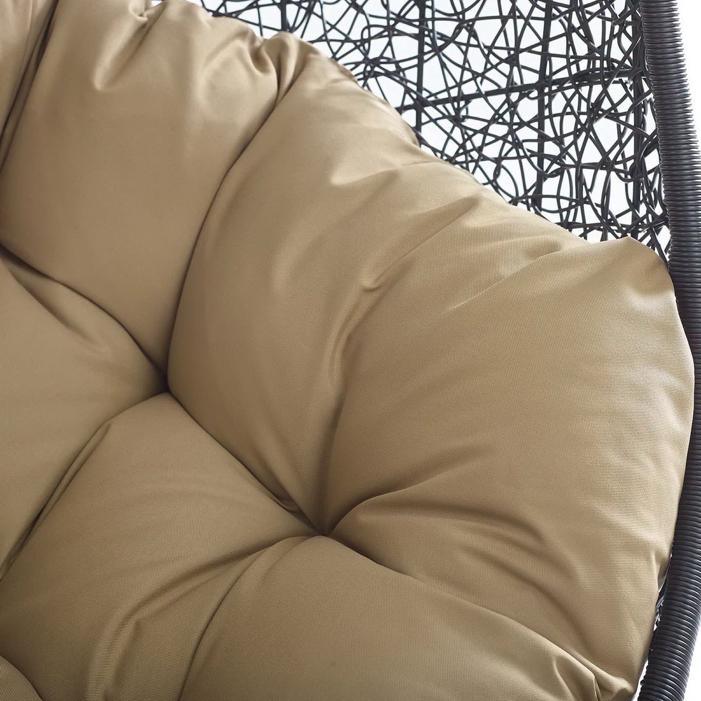 Encase Swing Outdoor Patio Lounge Chair Without Stand in Black Mocha by Modway (3636)