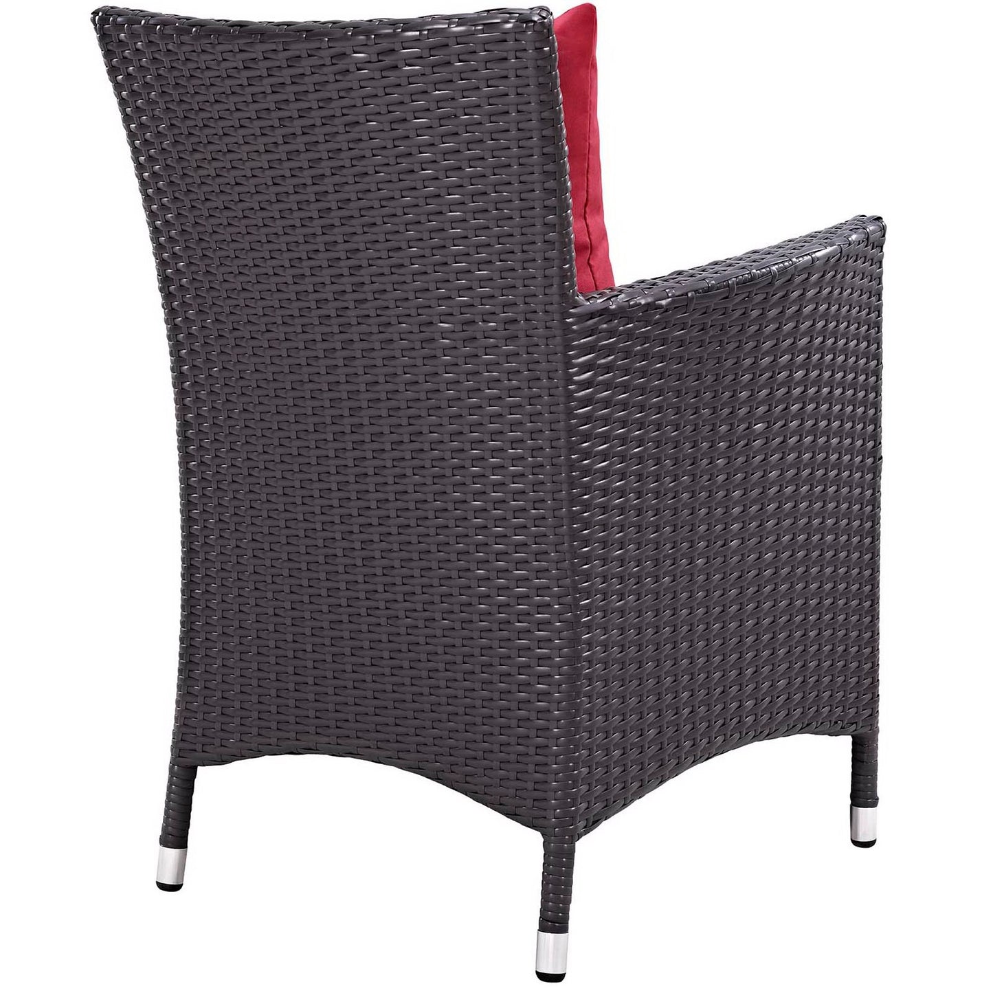 Convene 3 Piece Set Outdoor Patio with Fire Pit in Espresso Red by Modway (EEI-3729)
