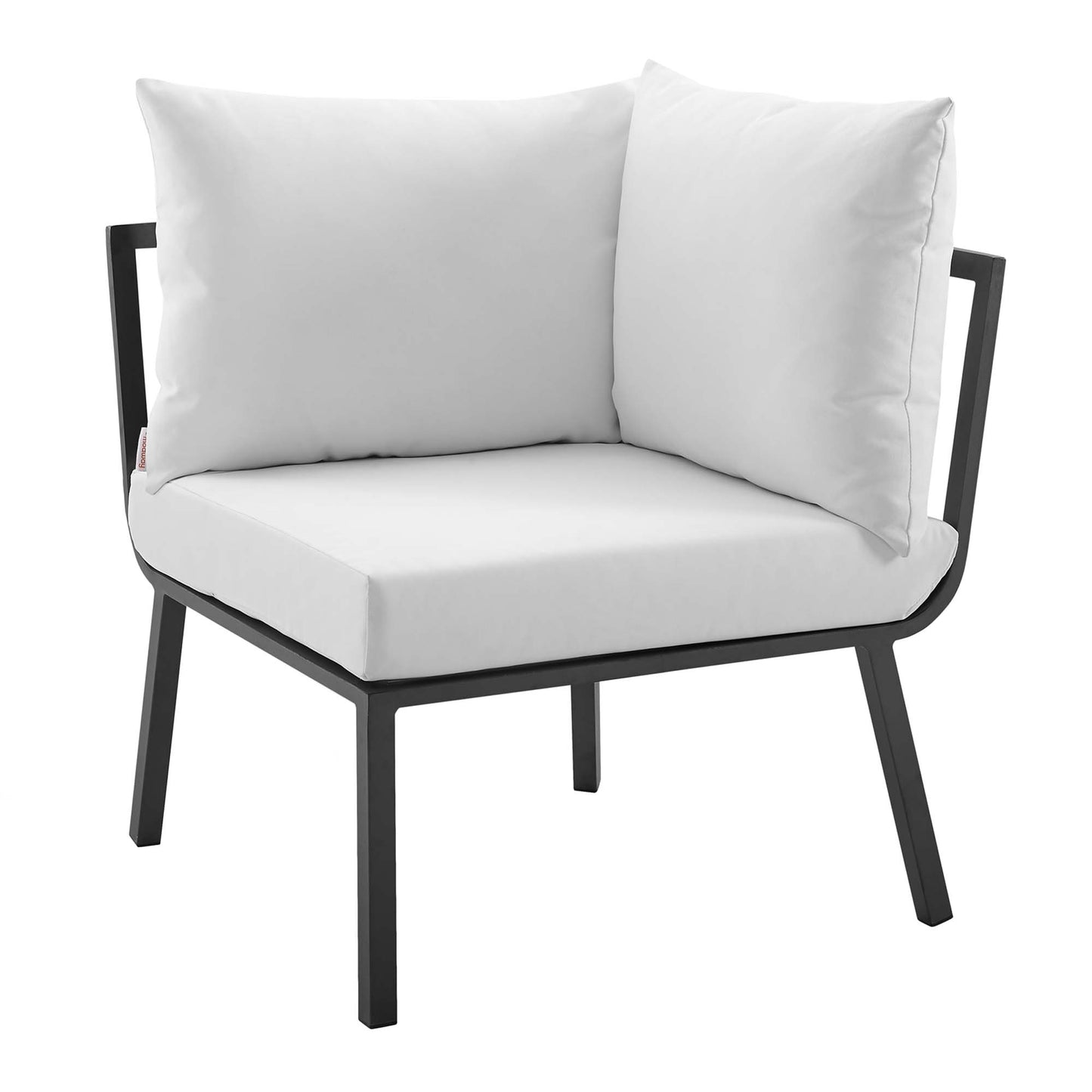 Riverside 5 Piece Outdoor Patio Aluminum Set in Gray White by Modway (3783)