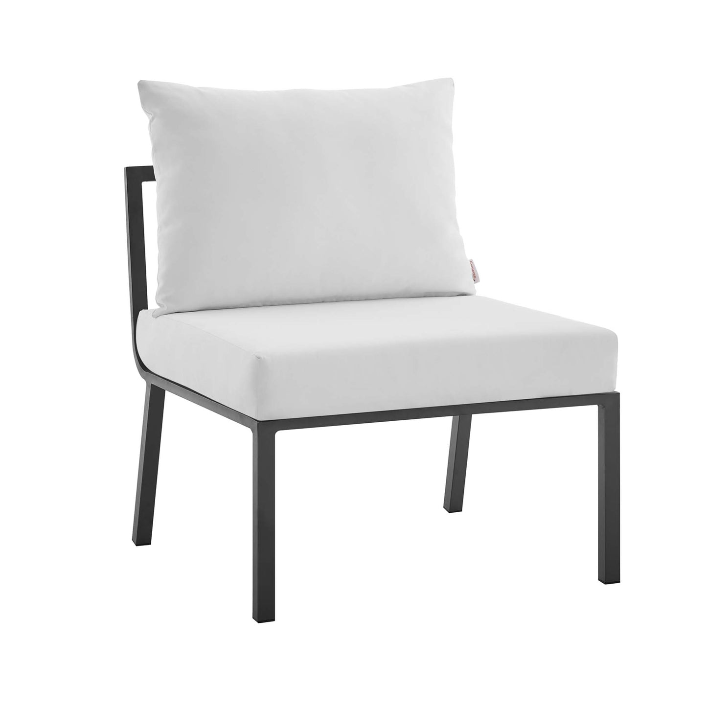 Riverside 5 Piece Outdoor Patio Aluminum Set in Gray White by Modway (3783)