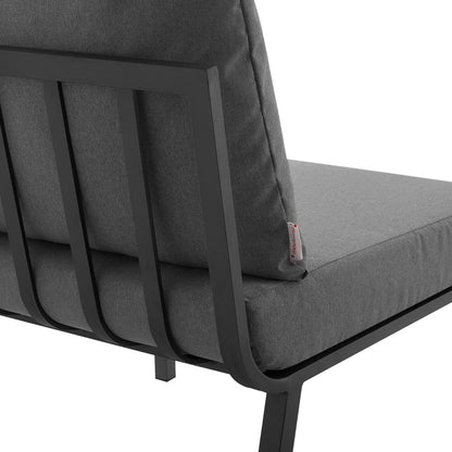 Riverside 6 Piece Outdoor Patio Aluminum Set in Gray Charcoal by Modway (3788)