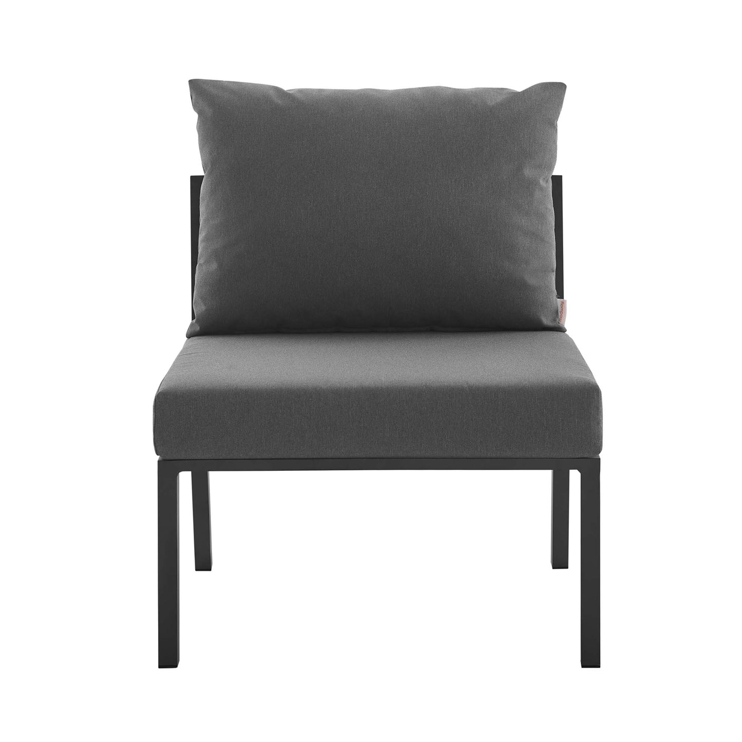 Riverside 5 Piece Outdoor Patio Aluminum Set in Gray Charcoal by Modway (3793)