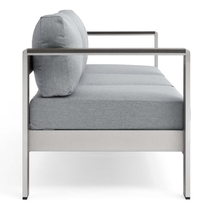 Shore Outdoor Patio Aluminum Sofa in Silver Gray by Modway (3917)