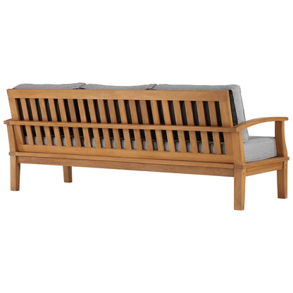 Marina Outdoor Patio Teak Sofa in Natural Gray by Modway (4176)
