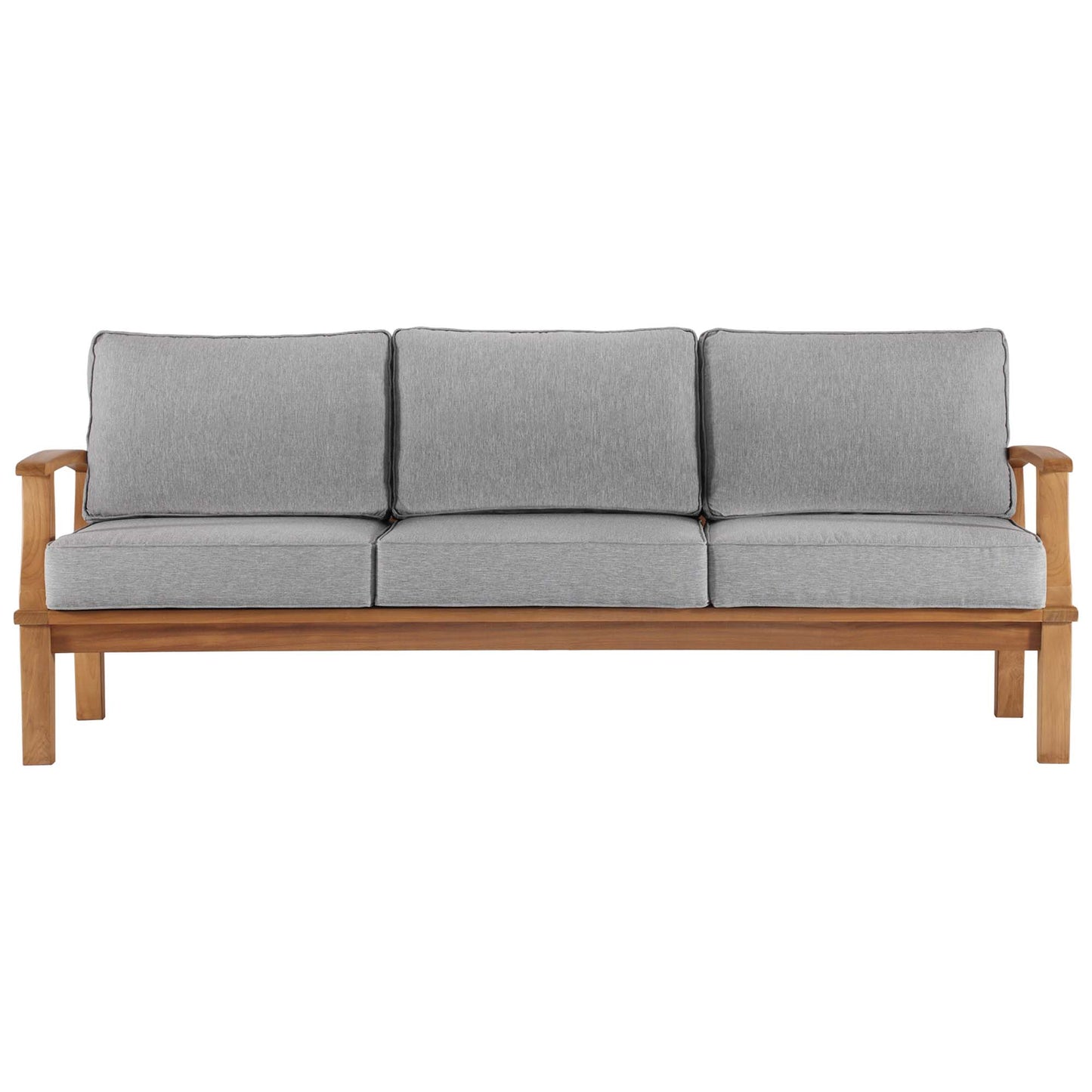 Marina Outdoor Patio Teak Sofa in Natural Gray by Modway (4176)