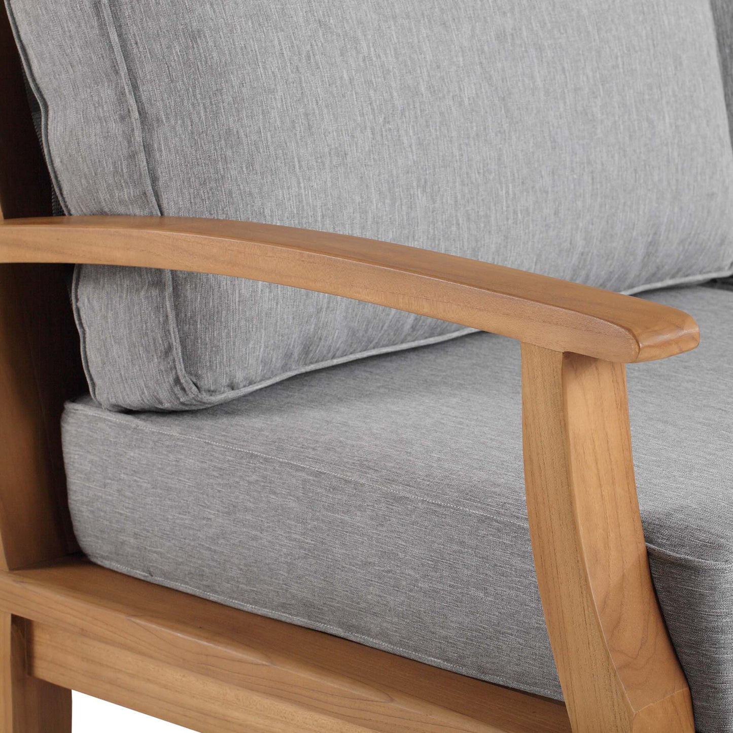 Marina Outdoor Patio Teak Sofa in Natural Gray by Modway (4176)