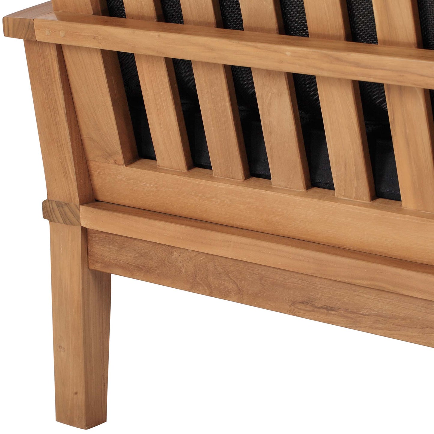 Marina Outdoor Patio Teak Sofa in Natural Navy by Modway (4176)