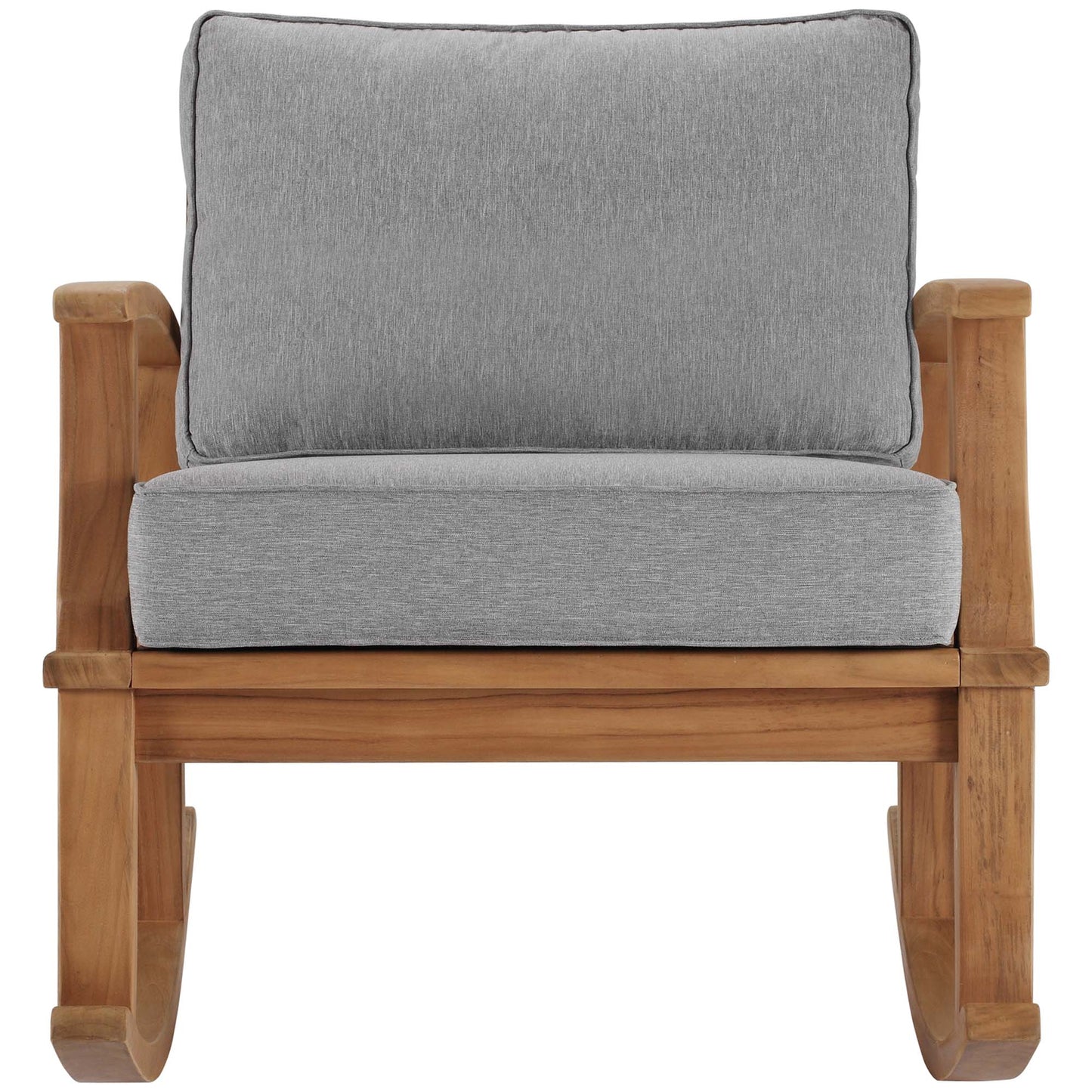 Marina Outdoor Patio Teak Rocking Chair in Natural Gray by Modway (4177)