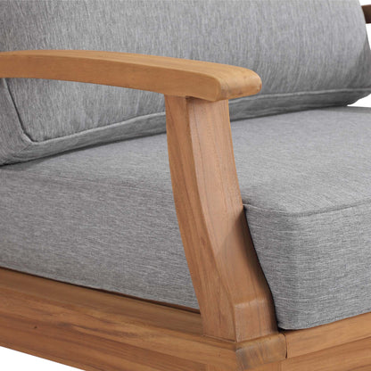 Marina Outdoor Patio Teak Rocking Chair in Natural Gray by Modway (4177)