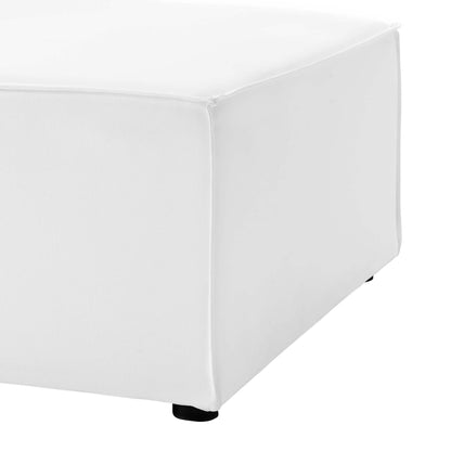 Saybrook Outdoor Patio Upholstered Sectional Sofa Armless Chair in White by Modway (4209)