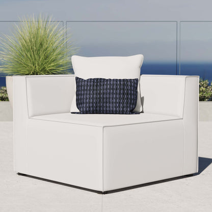 Saybrook Outdoor Patio Upholstered Sectional Sofa Corner Chair in White by Modway (4210)