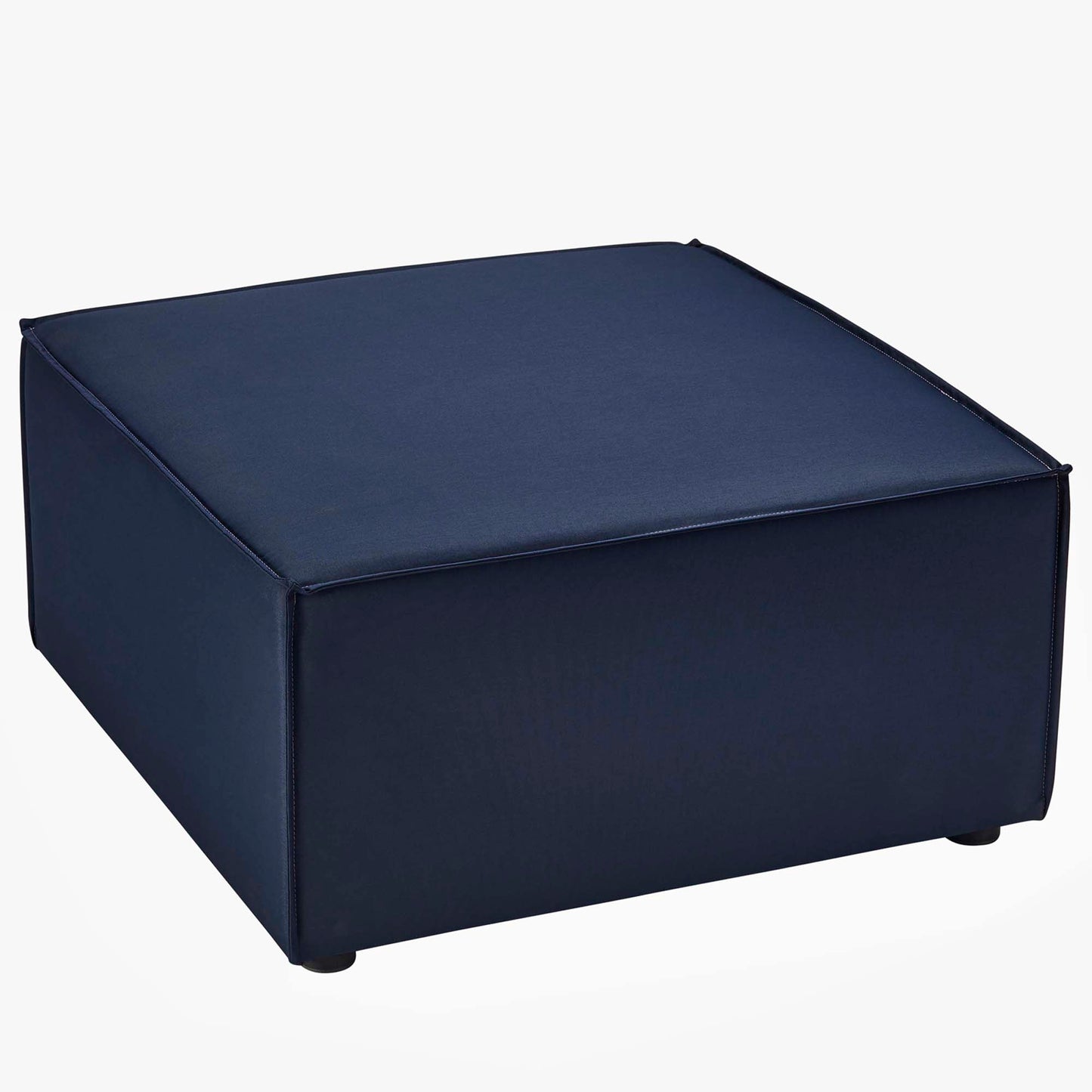 Saybrook Outdoor Patio Upholstered Sectional Sofa Ottoman in Navy by Modway (4211)