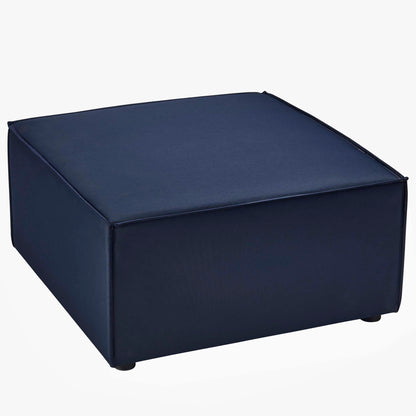 Saybrook Outdoor Patio Upholstered Sectional Sofa Ottoman in Navy by Modway (4211)