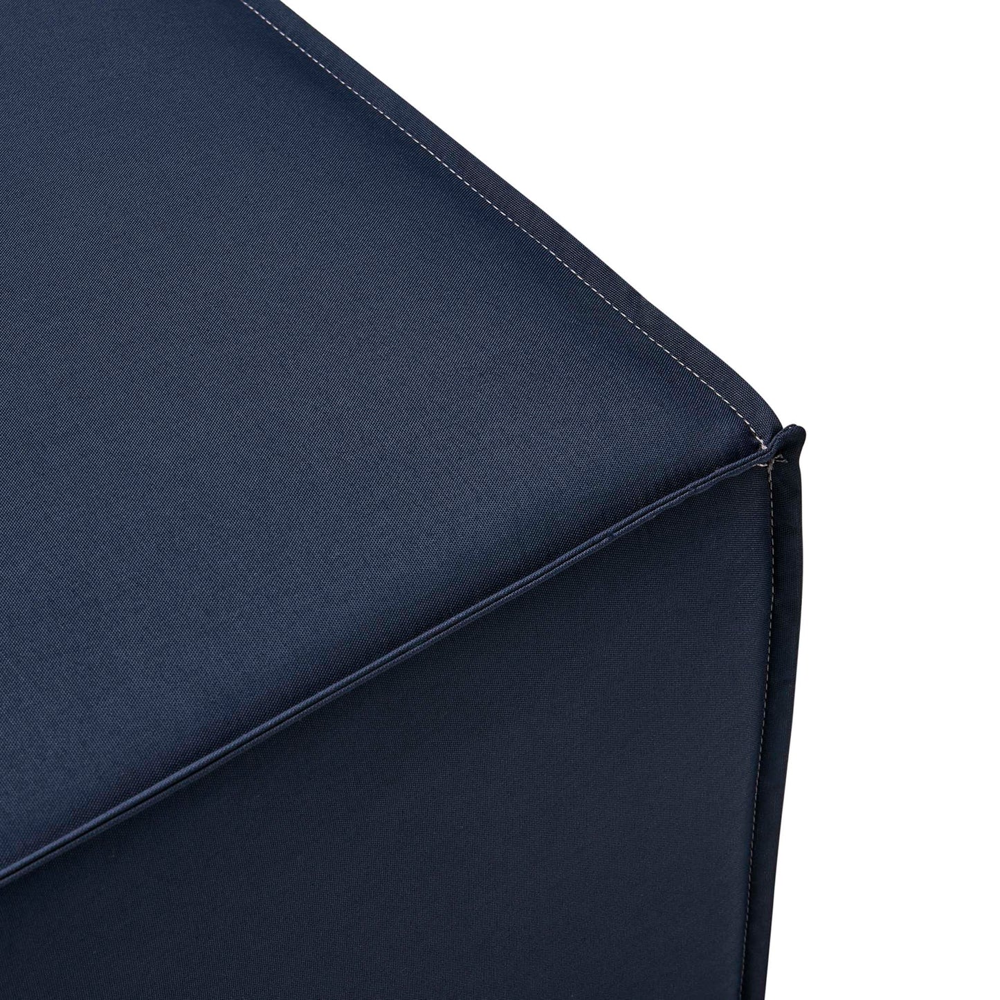 Saybrook Outdoor Patio Upholstered Sectional Sofa Ottoman in Navy by Modway (4211)