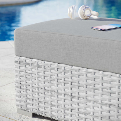 Convene Outdoor Patio Ottoman in Light Gray Gray by Modway (EEI-4301)