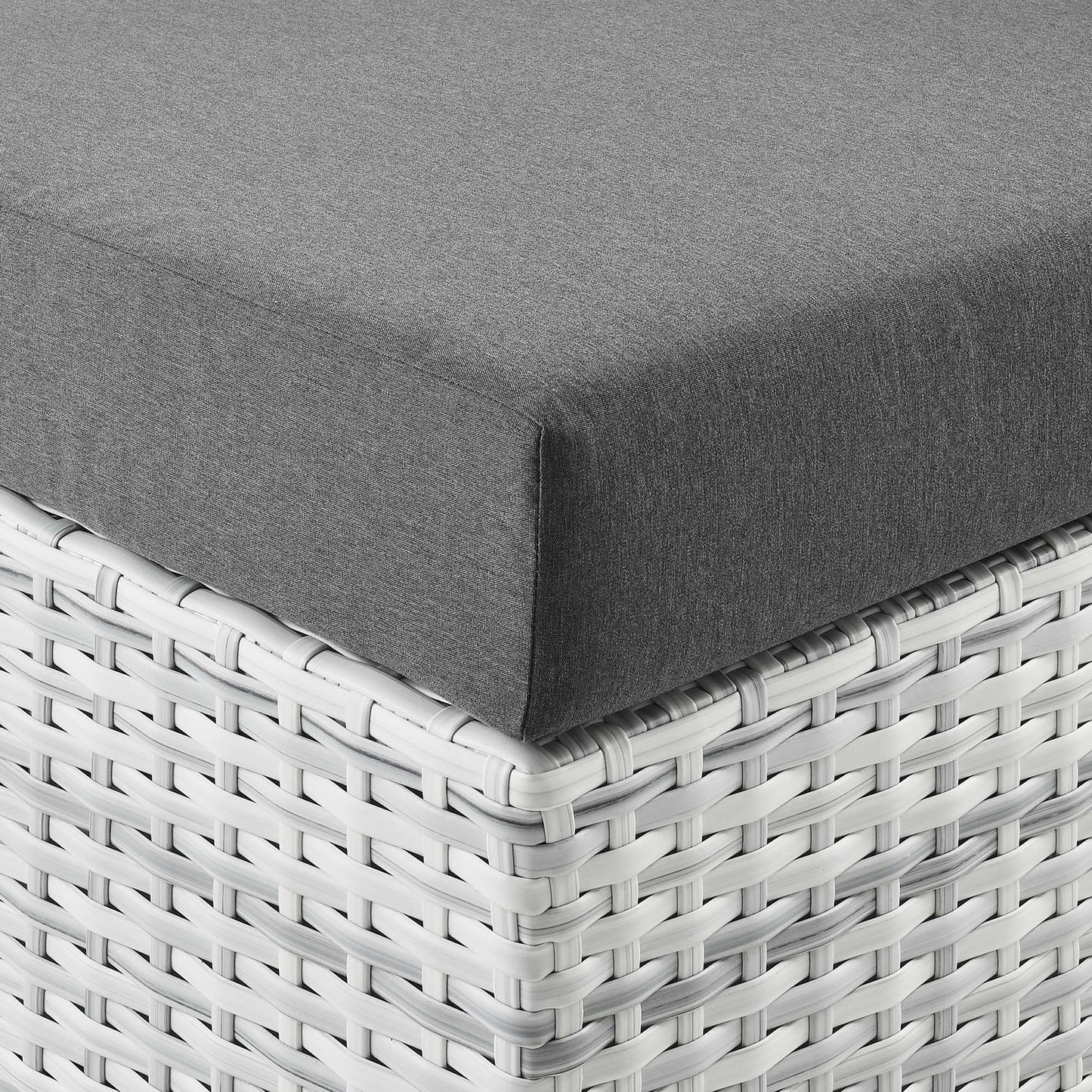Convene Outdoor Patio Right Chaise in Light Gray Charcoal by Modway (EEI-4304)