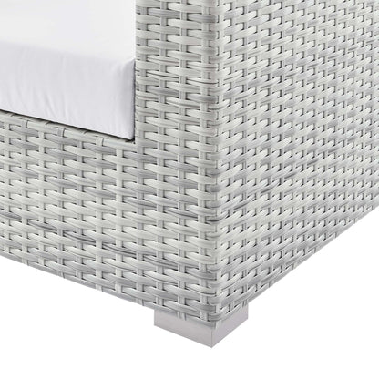 Convene Outdoor Patio Sofa in Light Gray White by Modway (EEI-4305)