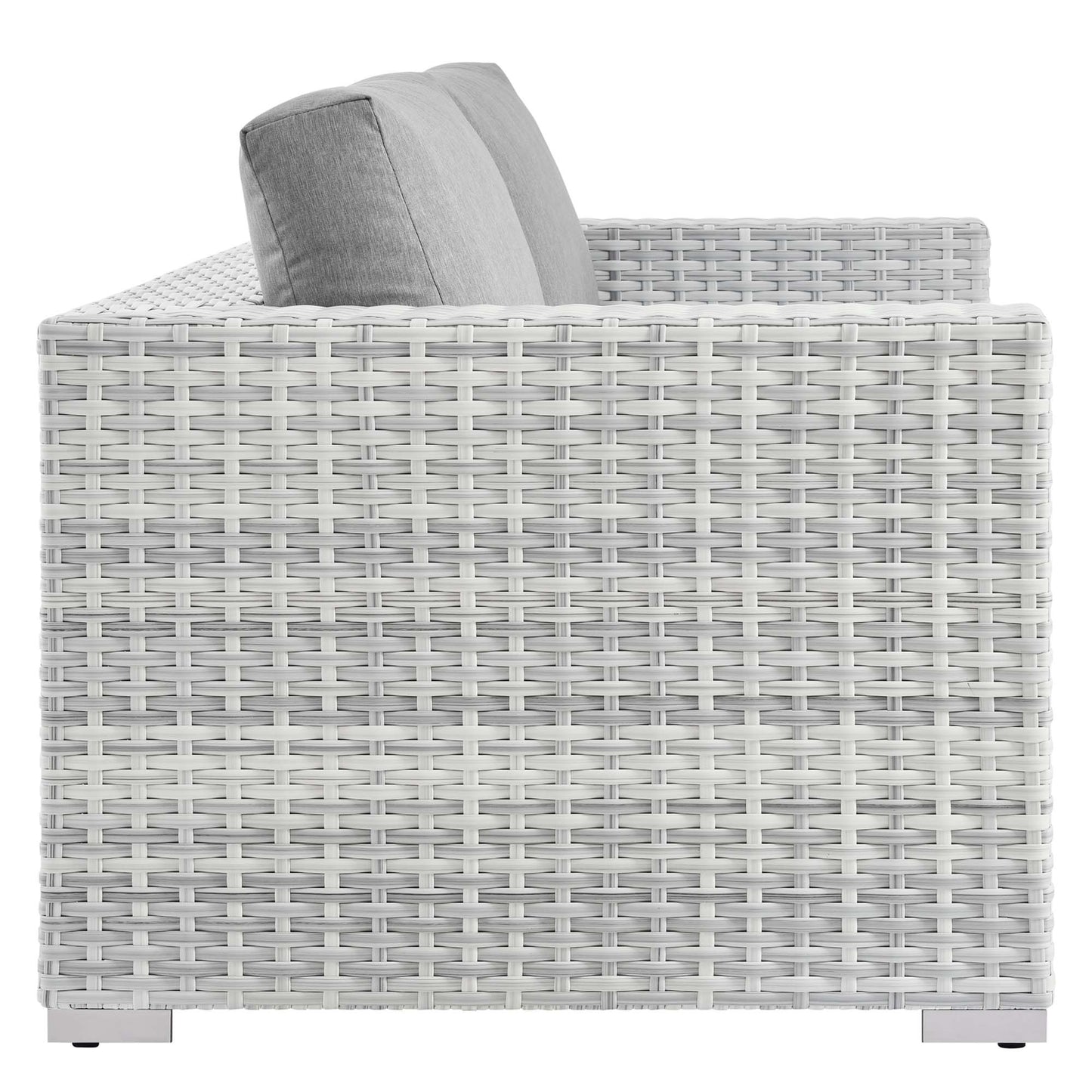 Convene Outdoor Patio Loveseat in Light Gray Gray by Modway (EEI-4306)