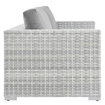 Convene Outdoor Patio Loveseat in Light Gray Gray by Modway (EEI-4306)