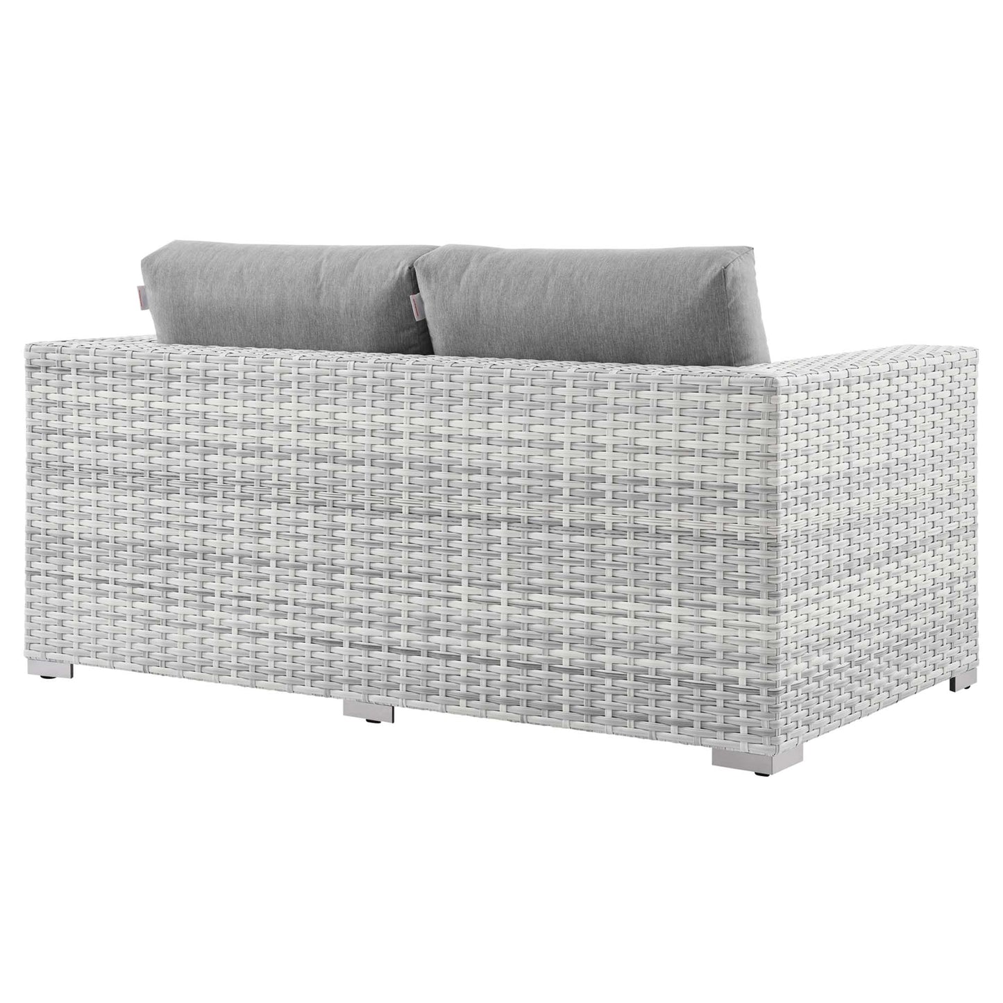 Convene Outdoor Patio Loveseat in Light Gray Gray by Modway (EEI-4306)