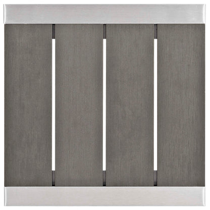 Shore Aluminum 7-Piece Patio Conversation Set - Silver Gray by Modway