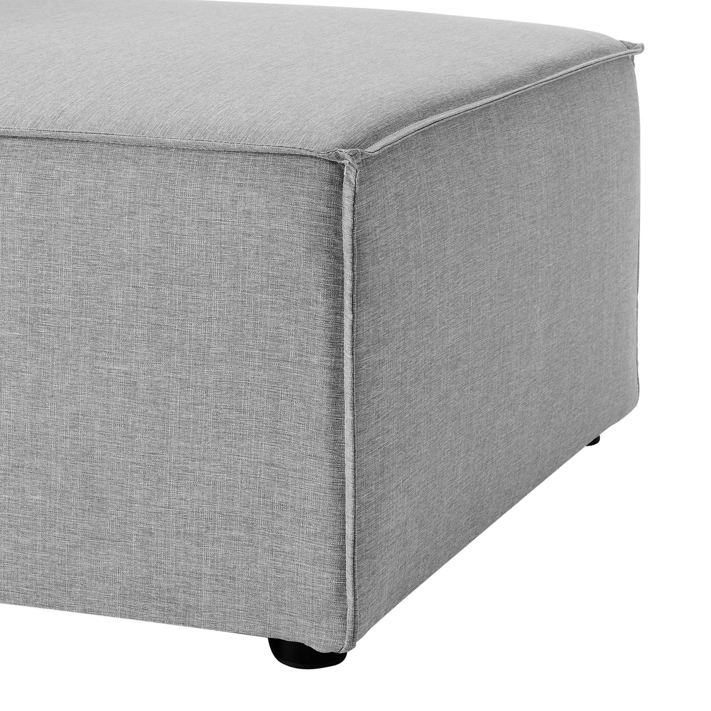 Saybrook 4-Piece Outdoor Patio Upholstered Sectional Sofa in Gray by Modway (4380)