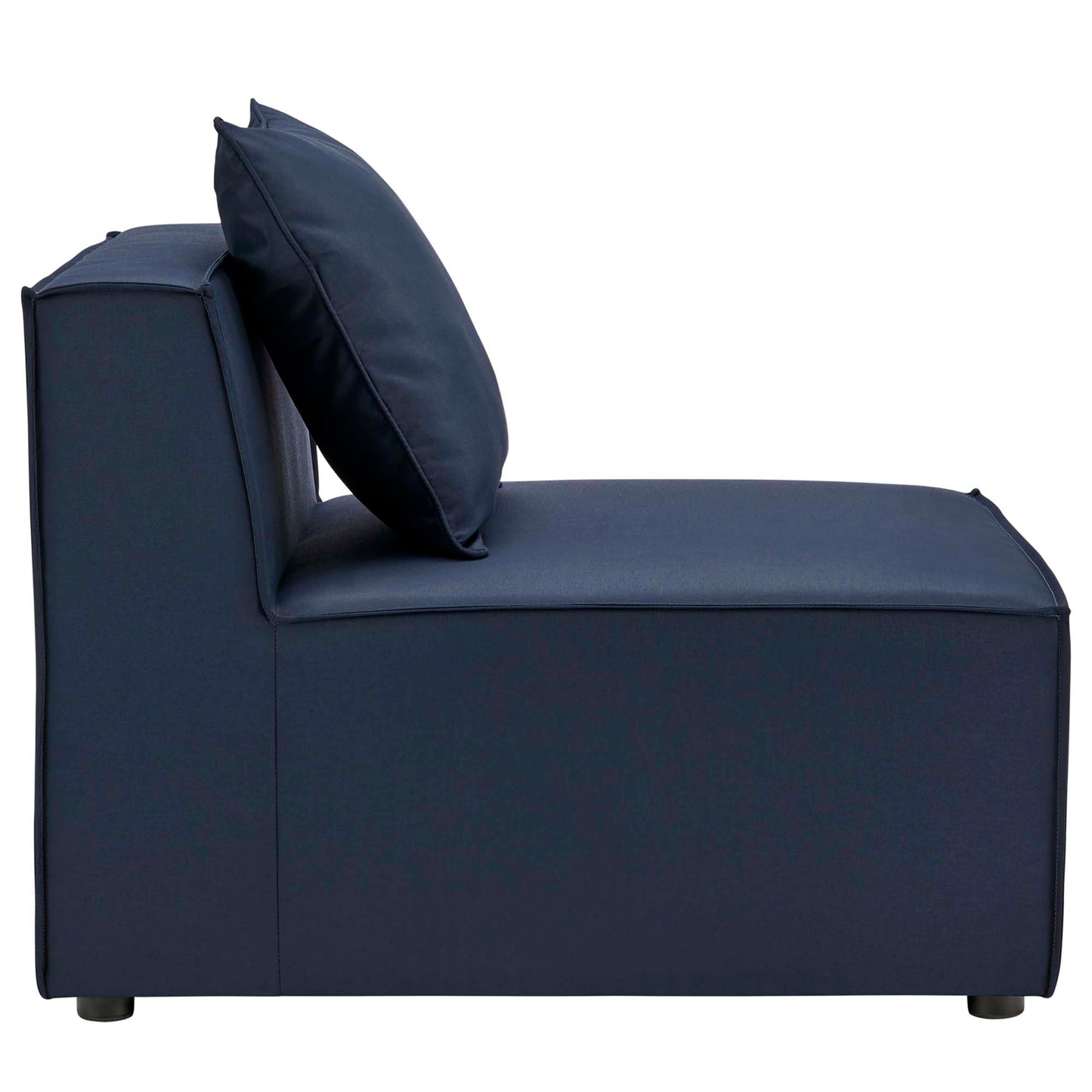 Saybrook 4-Piece Outdoor Patio Upholstered Sectional Sofa in Navy by Modway (4380)