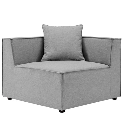 Saybrook 5-Piece Outdoor Patio Upholstered Sectional Sofa in Gray by Modway (4382)