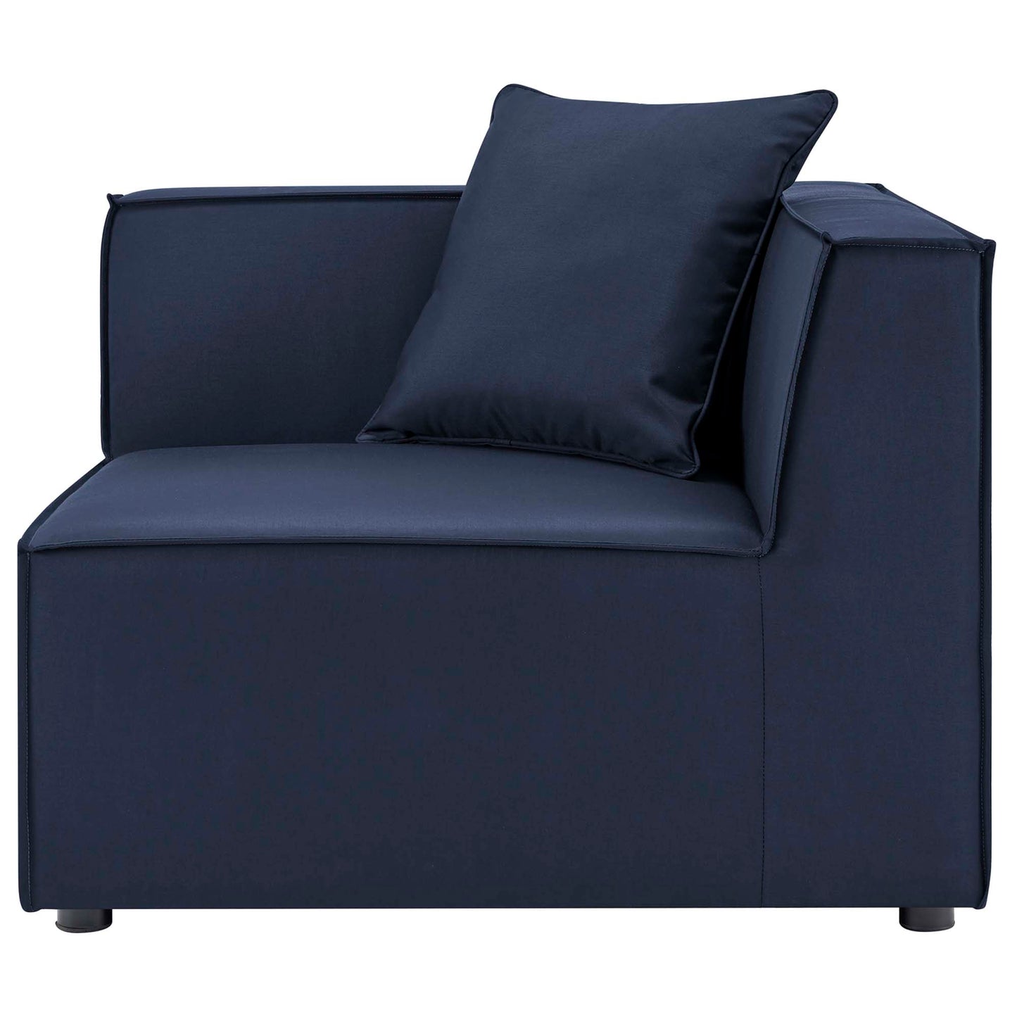 Saybrook 6-Piece Outdoor Patio Upholstered Sectional Sofa in Navy by Modway (4385)