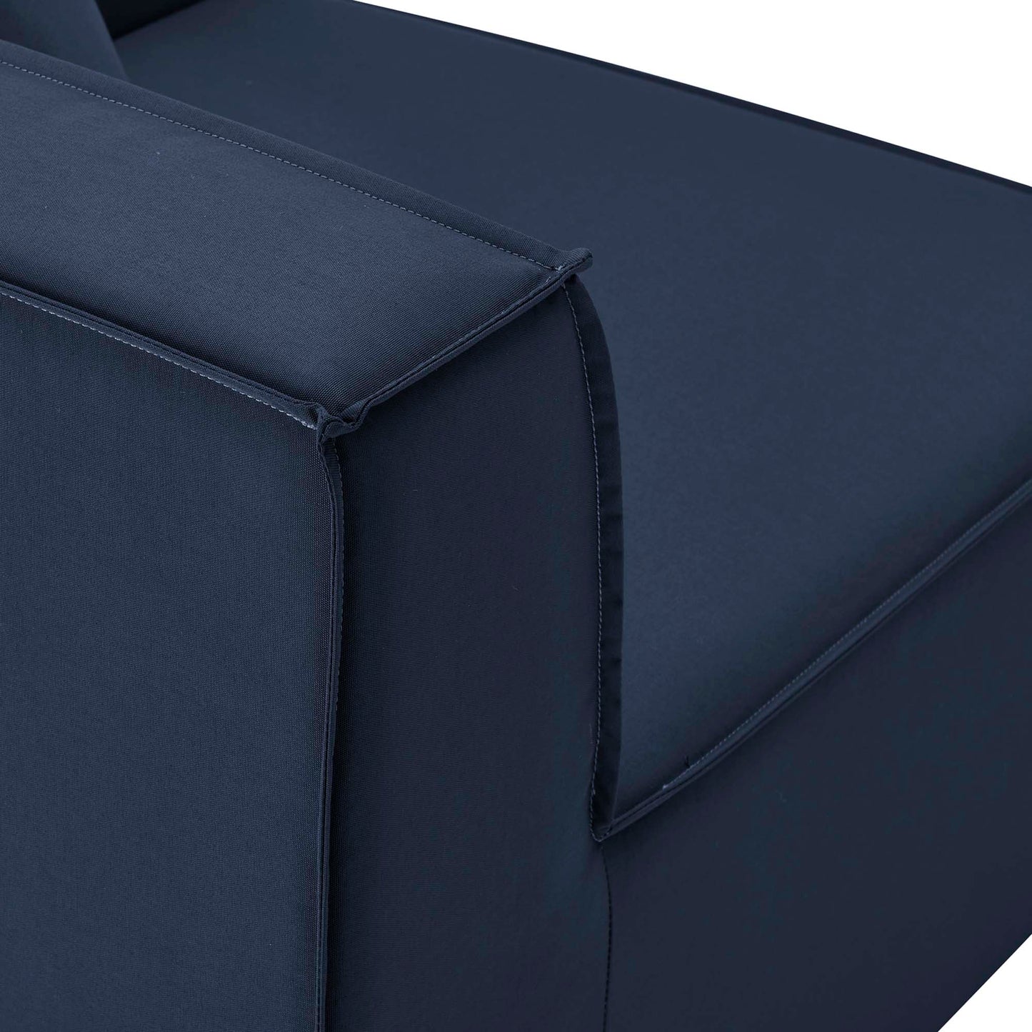 Saybrook 6-Piece Outdoor Patio Upholstered Sectional Sofa in Navy by Modway (4385)