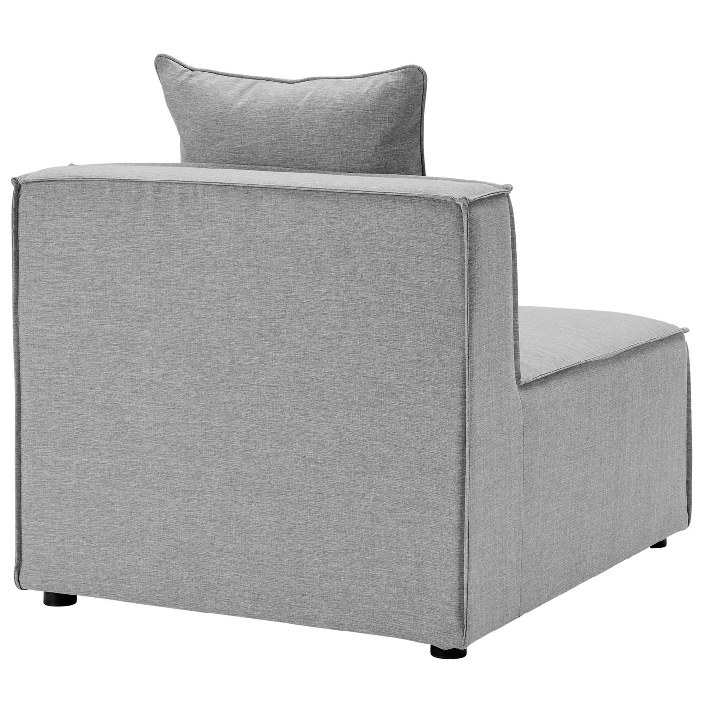 Saybrook 7-Piece Outdoor Patio Upholstered Sectional Sofa in Gray by Modway (4387)