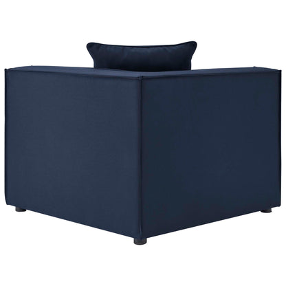 Saybrook 8-Piece Outdoor Patio Upholstered Sectional Sofa in Navy by Modway (4388)