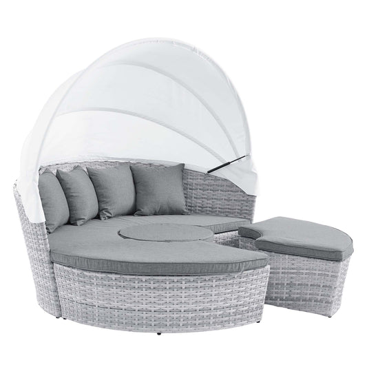 Scottsdale Canopy Outdoor Patio Daybed in Light Gray Gray by Modway (4442)