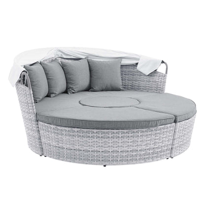 Scottsdale Canopy Outdoor Patio Daybed in Light Gray Gray by Modway (4442)